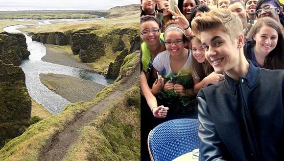 Miles de ‘fans’ tratando de imitar un video de Justin Bieber causa el cierre de un cañón en Islandia 