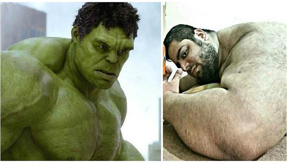 Facebook: Este es el "Hulk" iraní que causa sensación en las redes sociales (FOTOS)