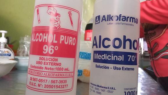Alertan que alcohol de 70 ° es más eficiente que el de 96° contra el coronavirus
