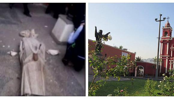 Estatua de Santa Rosa de Lima será restaurada tras haber sido destruida