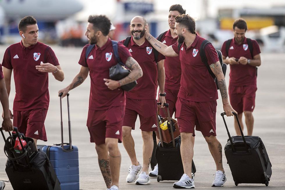 La llegada de River Plate a Lima para disputar la final de la Copa Libertadores (FOTOS y VIDEO)