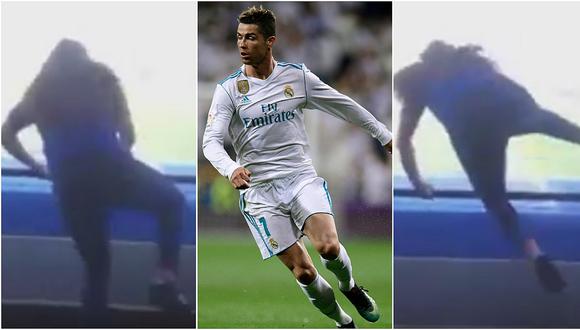 ​Fanática sufrió aparatosas caídas al intentar conocer a Cristiano Ronaldo (VIDEO)