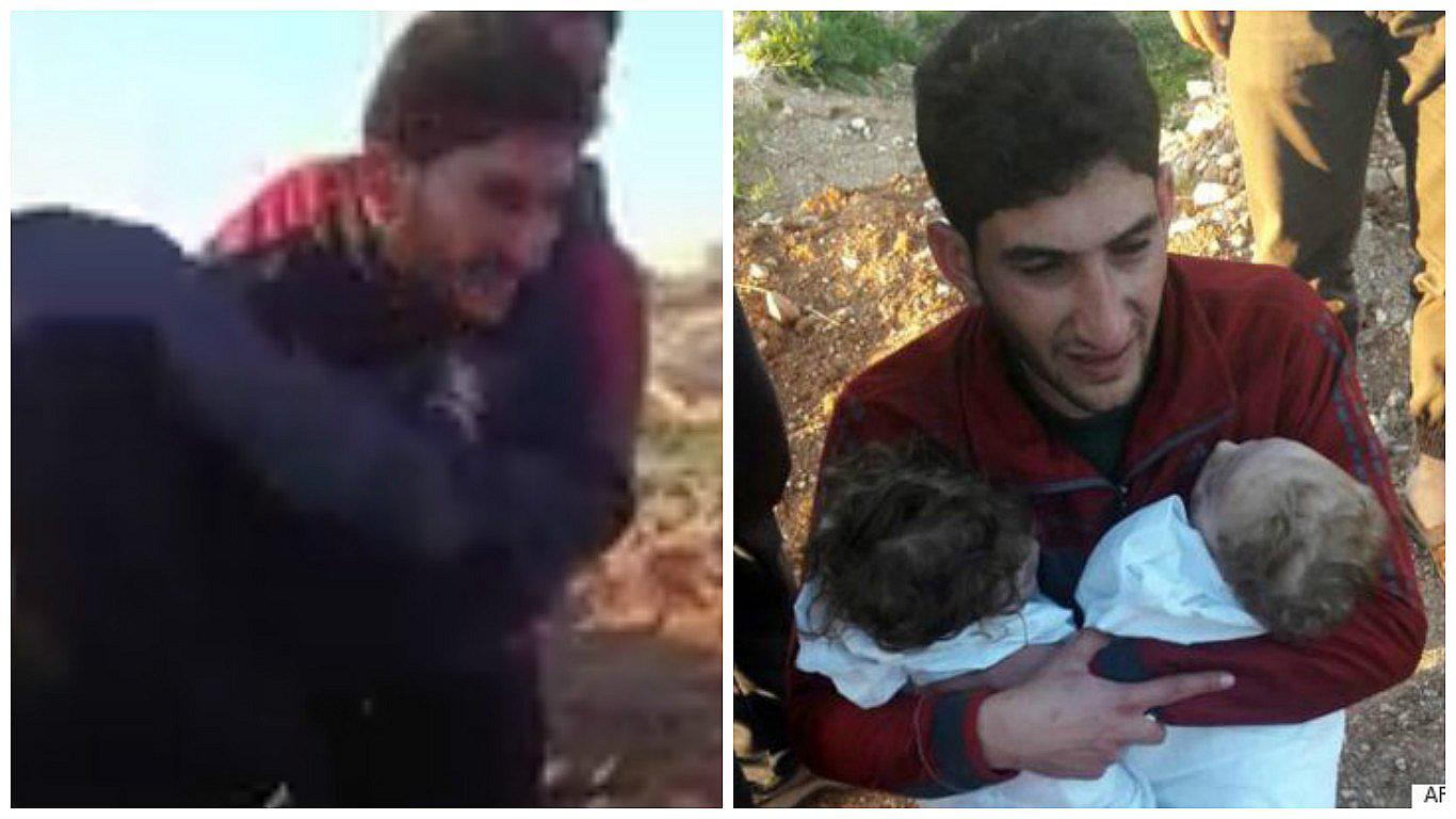 ​Siria: padre y su dramática despedida a sus gemelos tras ataque químico (VIDEO)
