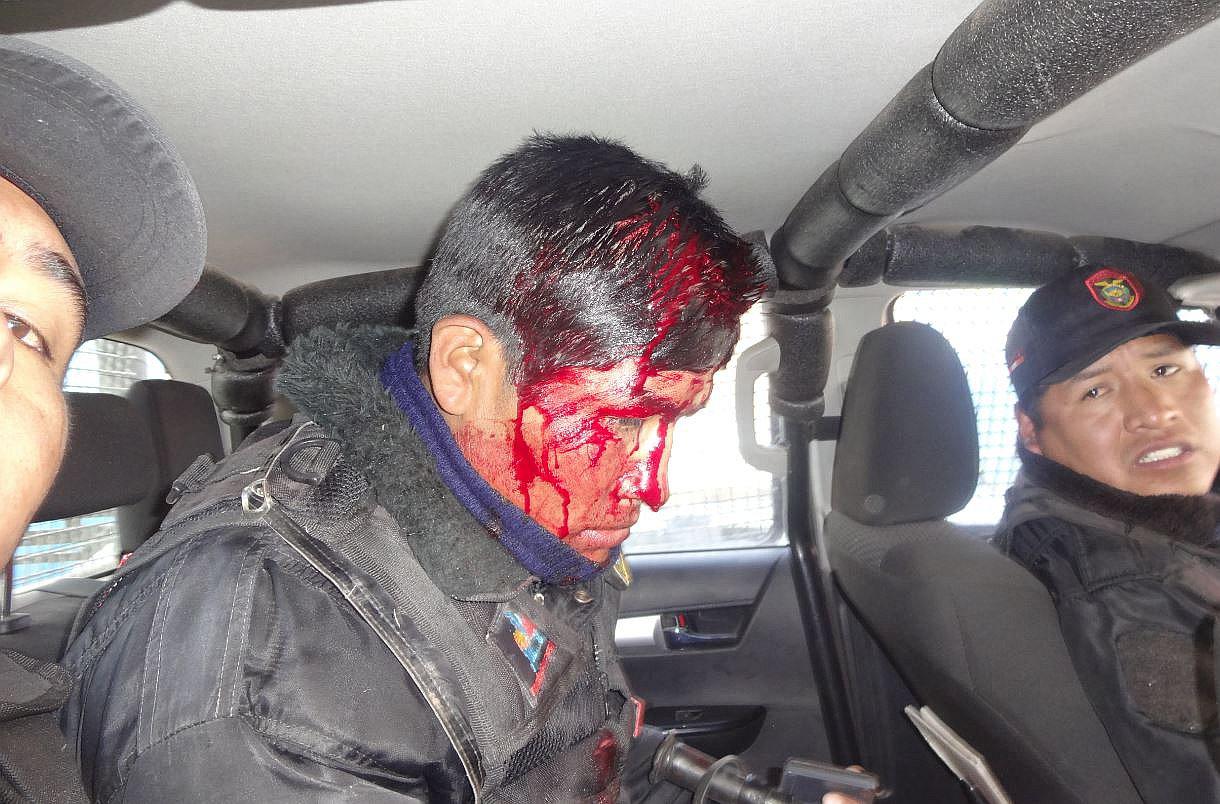 JULIACA: serenos fueron agredidos por transportistas en operativo 