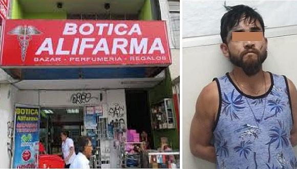 Extranjero intentó robar botica en Andahuaylas