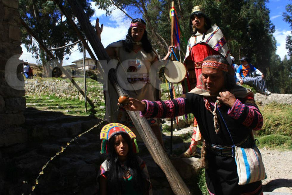 Escenifican pagapu en manantial de Wariwillka (VIDEO)