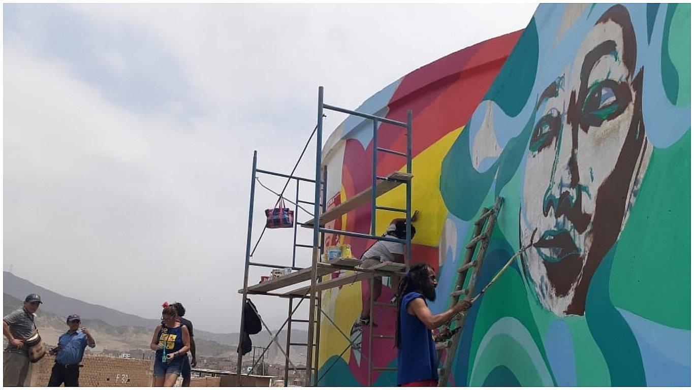 El Porvenir: Colectivo Ayllu Guta visualiza murales en zonas vulnerables