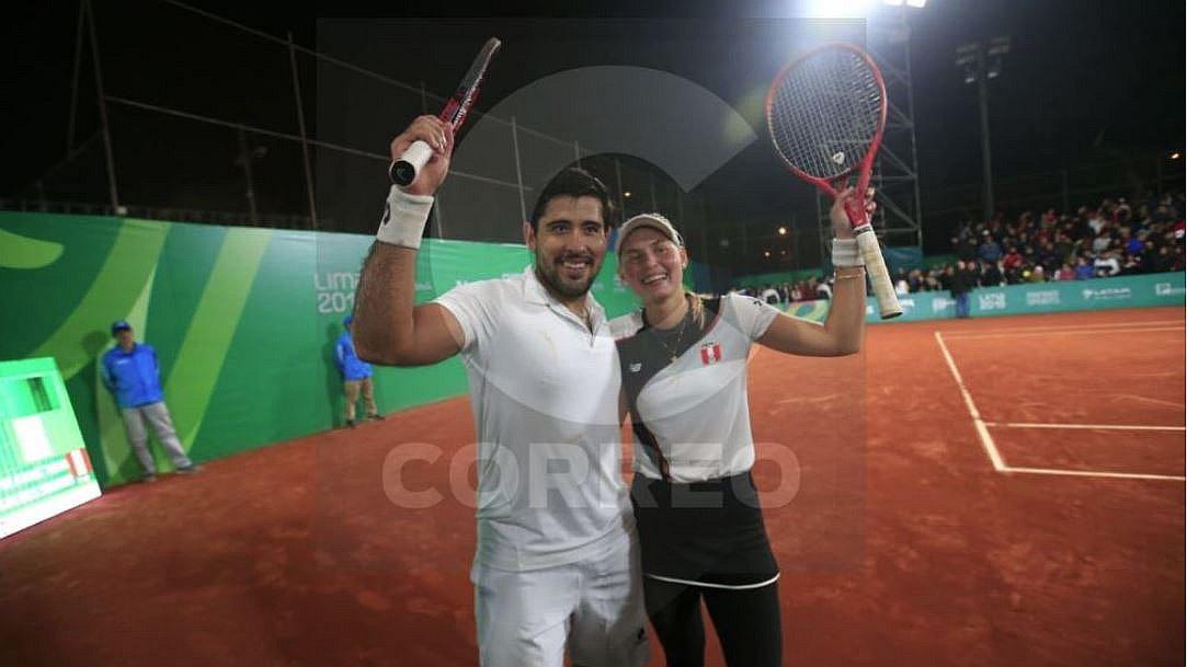 Anastasia Iamachkine y Sergio Galdos ganan el bronce en dobles mixtos de tenis (VIDEO)