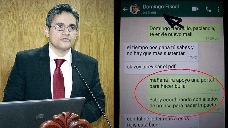 Difunden una falsa conversación entre el fiscal Domingo Pérez y Gustavo Gorriti (FOTOS)