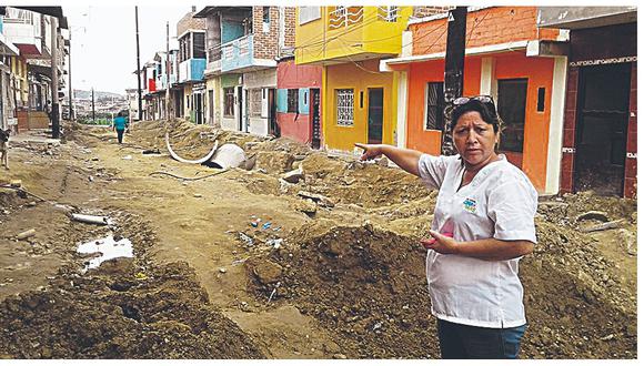 Vecinos del barrio El Milagro reclaman por retraso en obra de la municipalidad de Tumbes