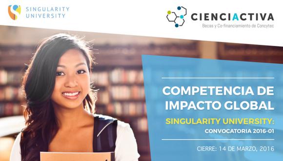 ​Concytec lanza convocatoria para especializarse en Singularity University