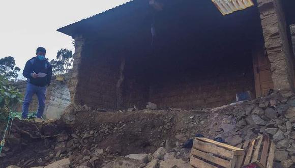 Vivienda de adobe colapsó tras fuerte sismo registrado en la capital/Foto: Correo