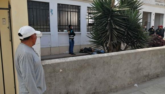 Chincha: Encuentran sin vida a joven frente a colegio José Pardo y Barreda.