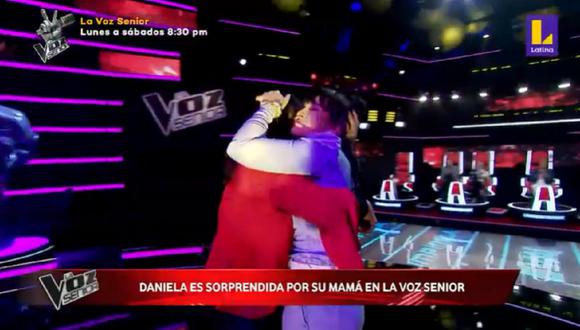 Madre de Daniela Darcourt sorprendió a la salsera en “La Voz Senior”. (Foto: Captura Latina).
