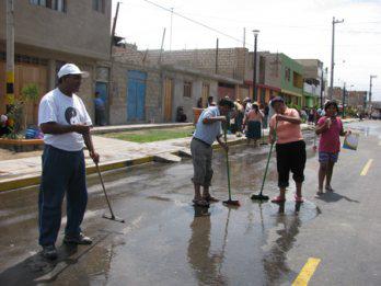 "No dejaremos más
 las calles sucias"