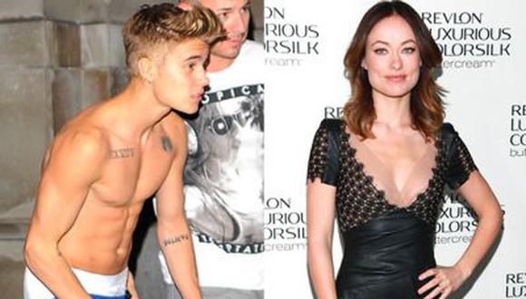 Olivia Wilde se burla de músculos de Justin Bieber