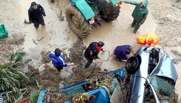 España: Un muerto y 5 mil afectados por lluvias