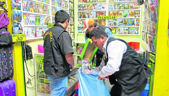 Tacna: Incautan S/.30 mil en discos pirata en 'Polvos Rosados'