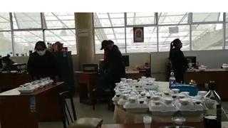 Encuentran a funcionario celebrando su cumpleaños en la Municipalidad Provincial de Huancayo (VIDEO)