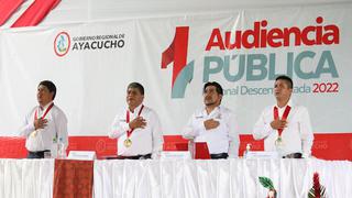 Ayacucho: Audiencia regional llena de promesas y justificaciones