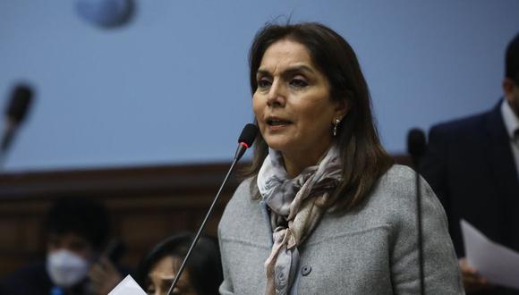 Patricia Juárez (Fuerza Popular), ante el Pleno. (Foto: Congreso)