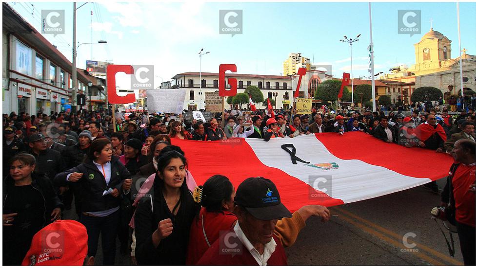 Huancayo marcha contra la corrupción (VIDEO)
