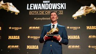 Máximo goleador de Europa: Lewandowski recibe, por segundo año, la Bota de Oro