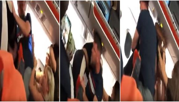 Mujer en estado de ebriedad generó pelea en avión (VIDEO)