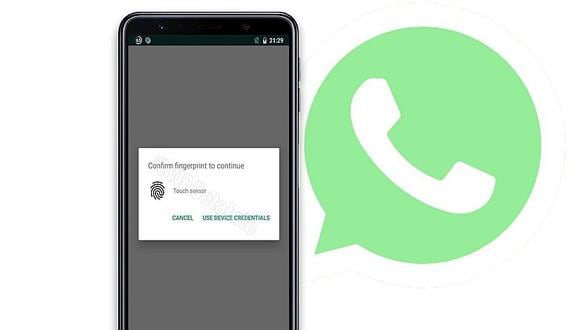 WhatsApp pone a prueba el bloqueo con huella dactilar