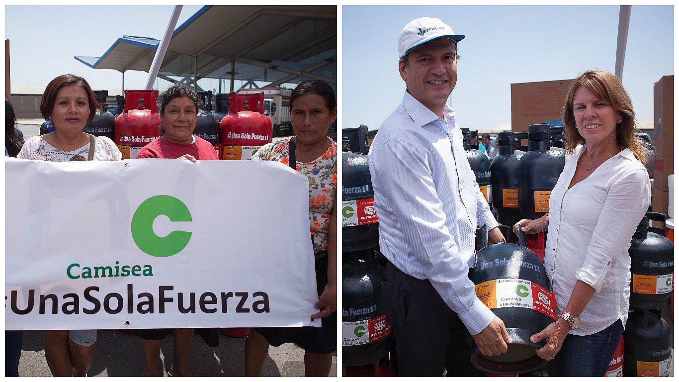 Entregan 25 mil balones de GLP para comedores en zonas de emergencia