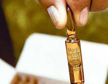 Ampollas de morfina eran vendidas
 en una farmacia