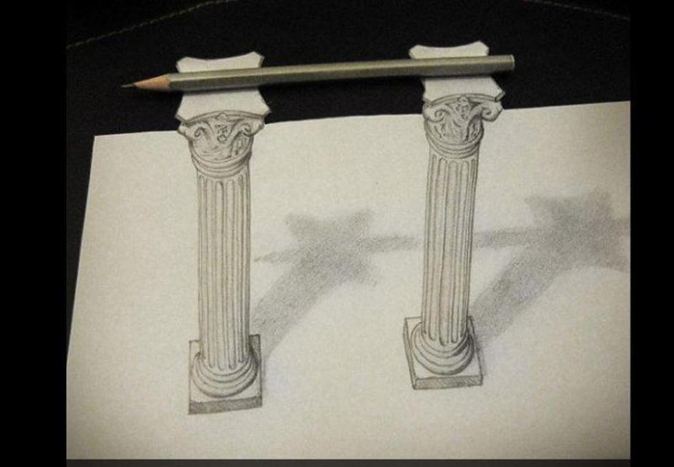 Artista utiliza solo lápiz, papel, sombras y ángulos para crear impresionantes dibujos 