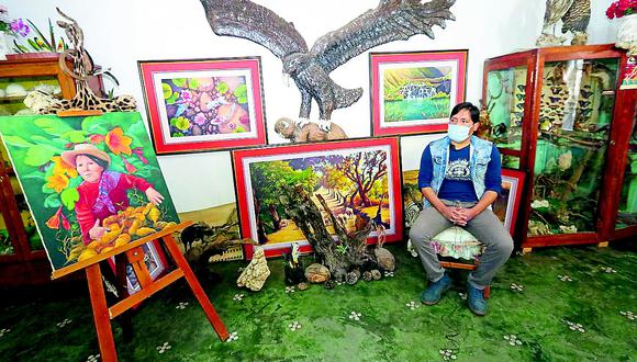 Crisis afecta a pintores  del valle del Mantaro  que  ahora exponen  sus trabajos por redes sociales 