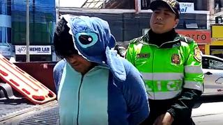 “Stich” fue enmarrocado y llevado a la comisaría de El Tambo acusado de robo