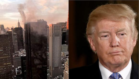 Torre Trump en Nueva York sufre un incendio y deja al menos 2 heridos 