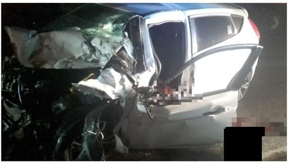Accidente de tránsito se registró en el kilómetro 702 de la curva a la Barranca, en la Panamericana Norte. (Foto: Cortesía)