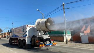 Ica: Con camión ventilador desinfectan calles de Marcona para prevenir contagios de COVID-19 