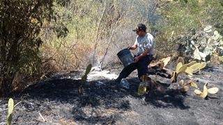 Momentos de tensión por incendio en cerro de Huachacora