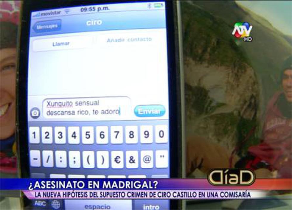 Rosario y Ciro se prodigaban amor eterno según mensajes de texto