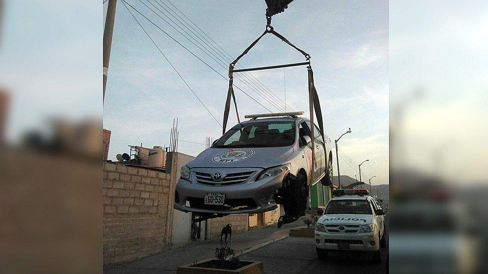 En Ilo serenos chocaron patrullero para evitar arrollar a dos canes