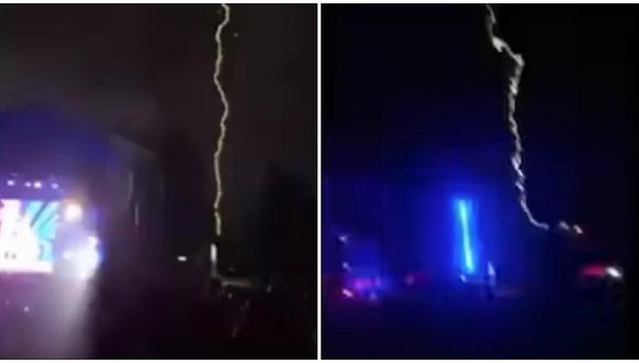 YouTube: Un rayo cayó en medio de una fiesta electrónica en Argentina (VIDEO)