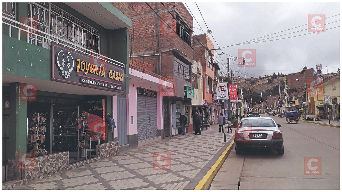 Comercios de platería en distrito San Jerónimo en la mira de la delincuencia