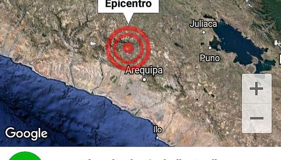 Sismo de 3.7 grados sacudió localidad de Pinchollo en Caylloma