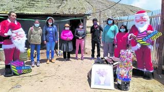 ‘PoliNoeles’ llevan cerco perimétrico, panel solar y regalos para humilde familia en Huayucachi