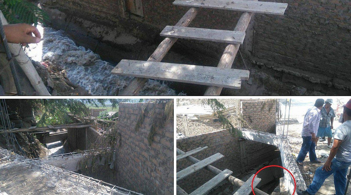 Chimbote: Construyen vivienda sobre canal de regadío