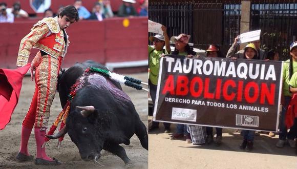 ​Colectivos protestaron contra corrida de toros en la Plaza de Acho