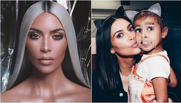 Kim Kardashian reveló el primer tutorial de maquillaje de su hija de 4 años (FOTOS)