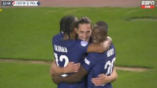 Gol de Francia: Adrien Rabiot marca el 1-0 sobre Croacia por la Liga de Naciones