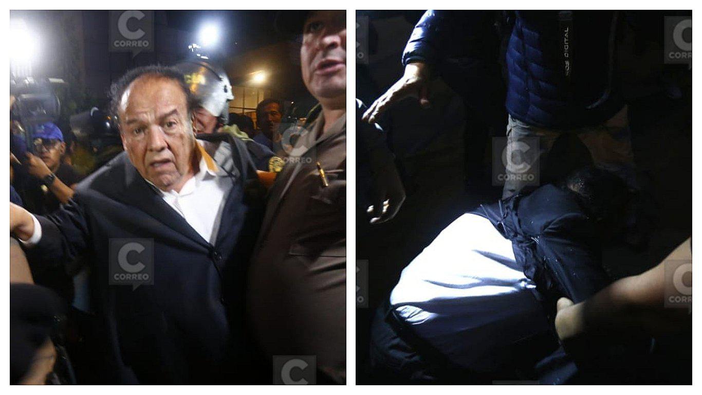 Luis Alva Castro fue agredido durante protestas contra Alan García (VIDEO)
