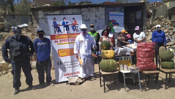 Empresario promueve ayuda social para vecinos de Miraflores en Arequipa
